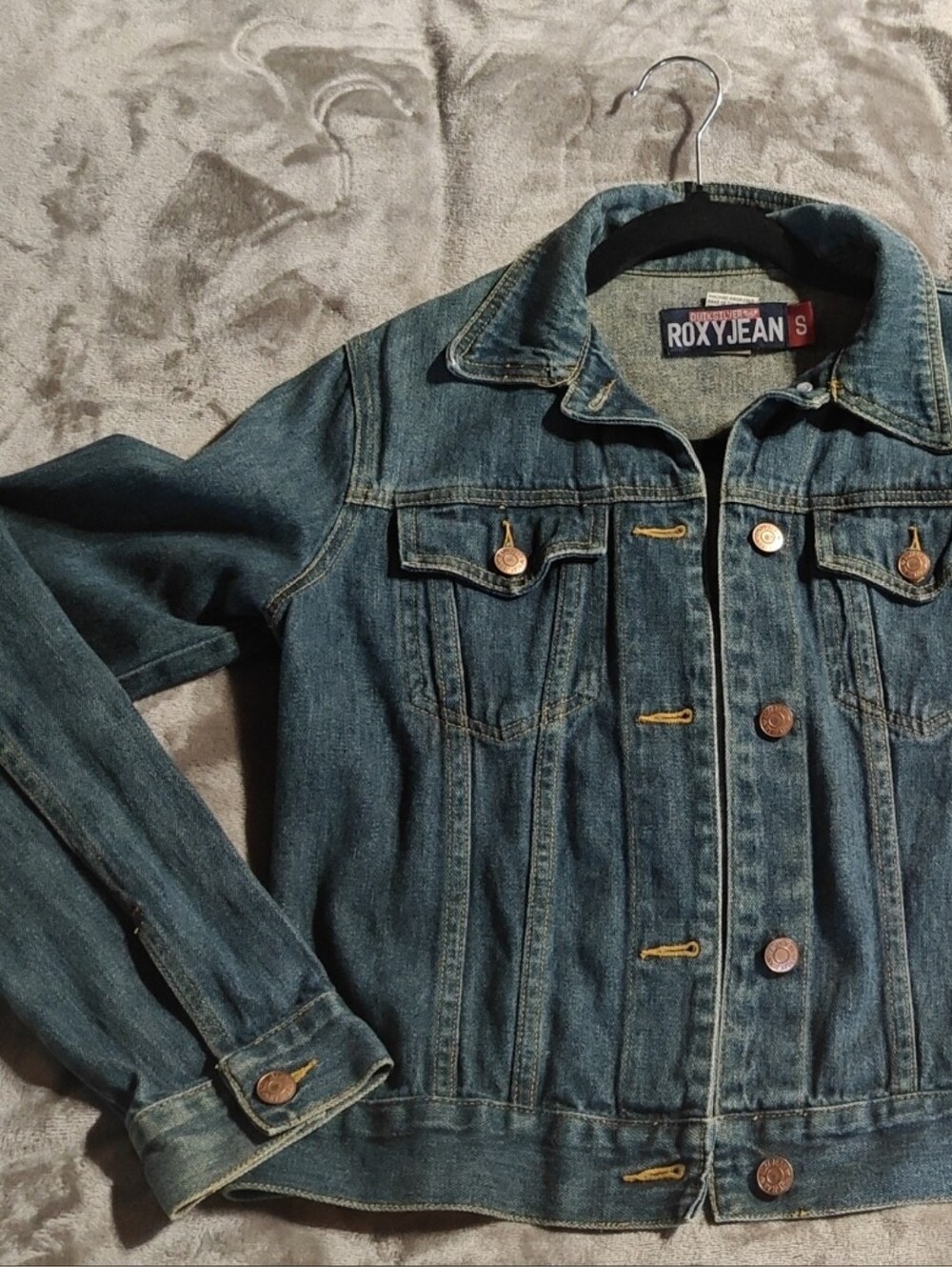 Roxy Blue Denim Trucker Jacket
